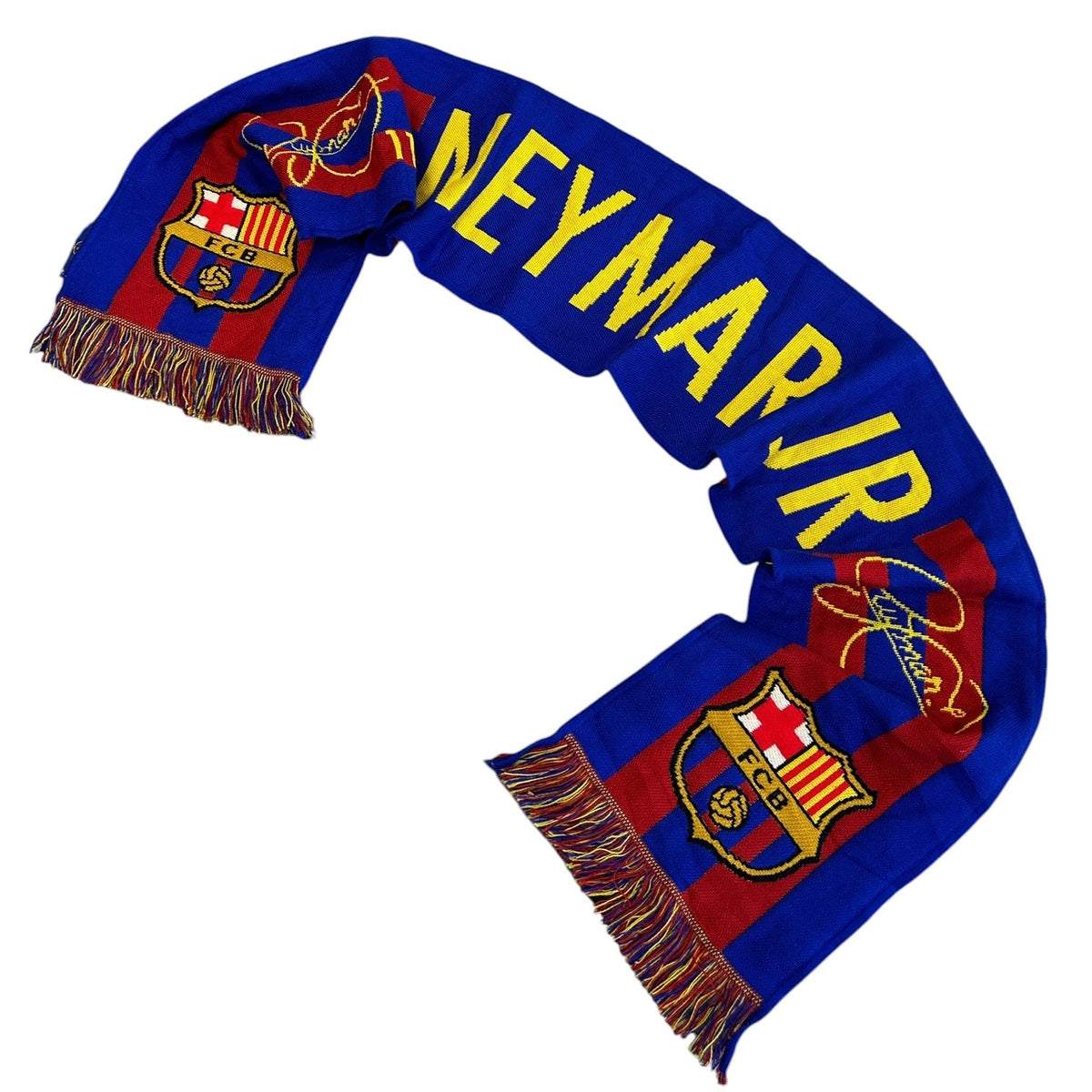 Vintage FC Barcelona Neymar Jr Blue Scarf