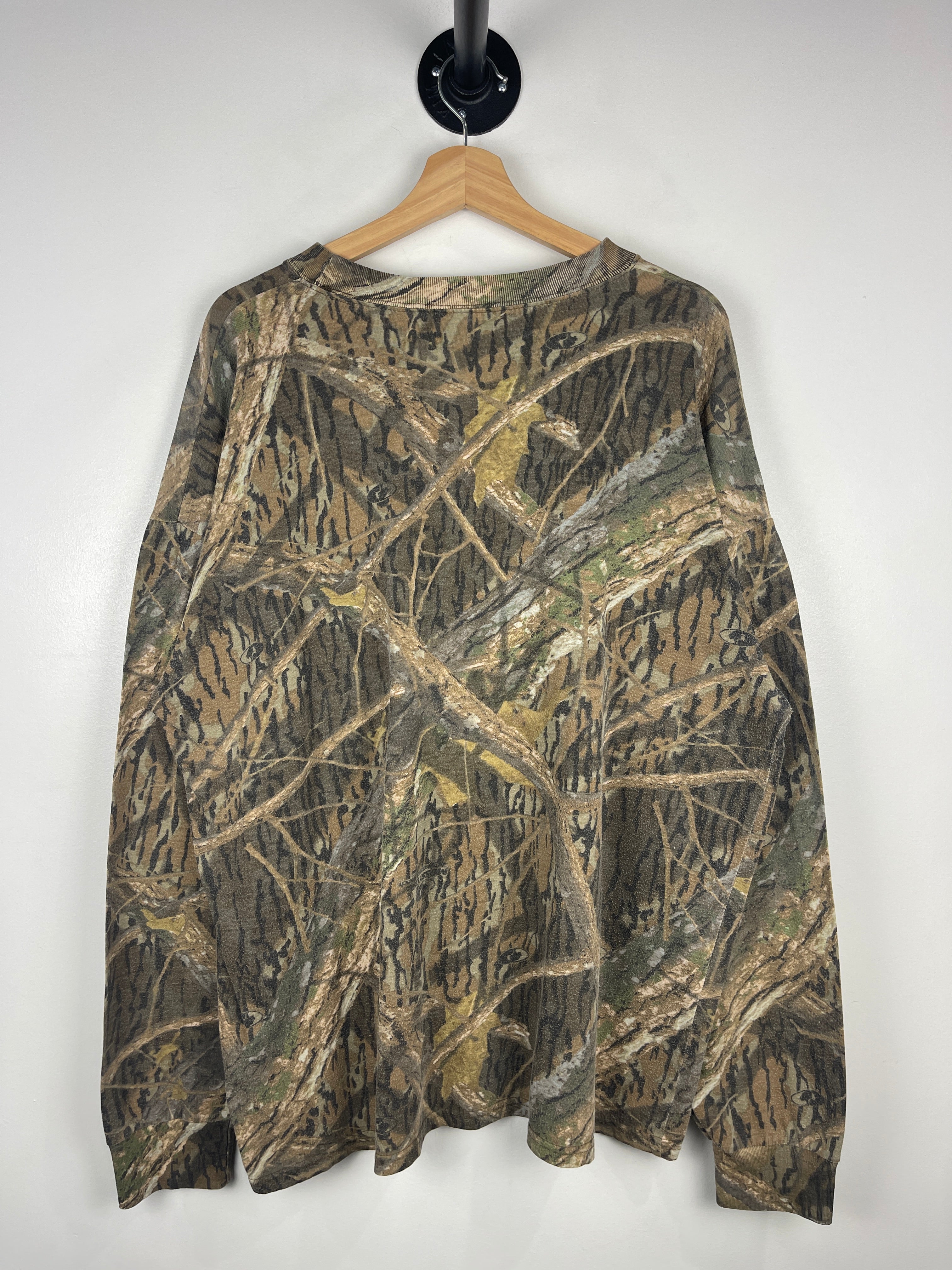 Vintage 90s Shadow Brand Real Tree Camo Long Sleeve