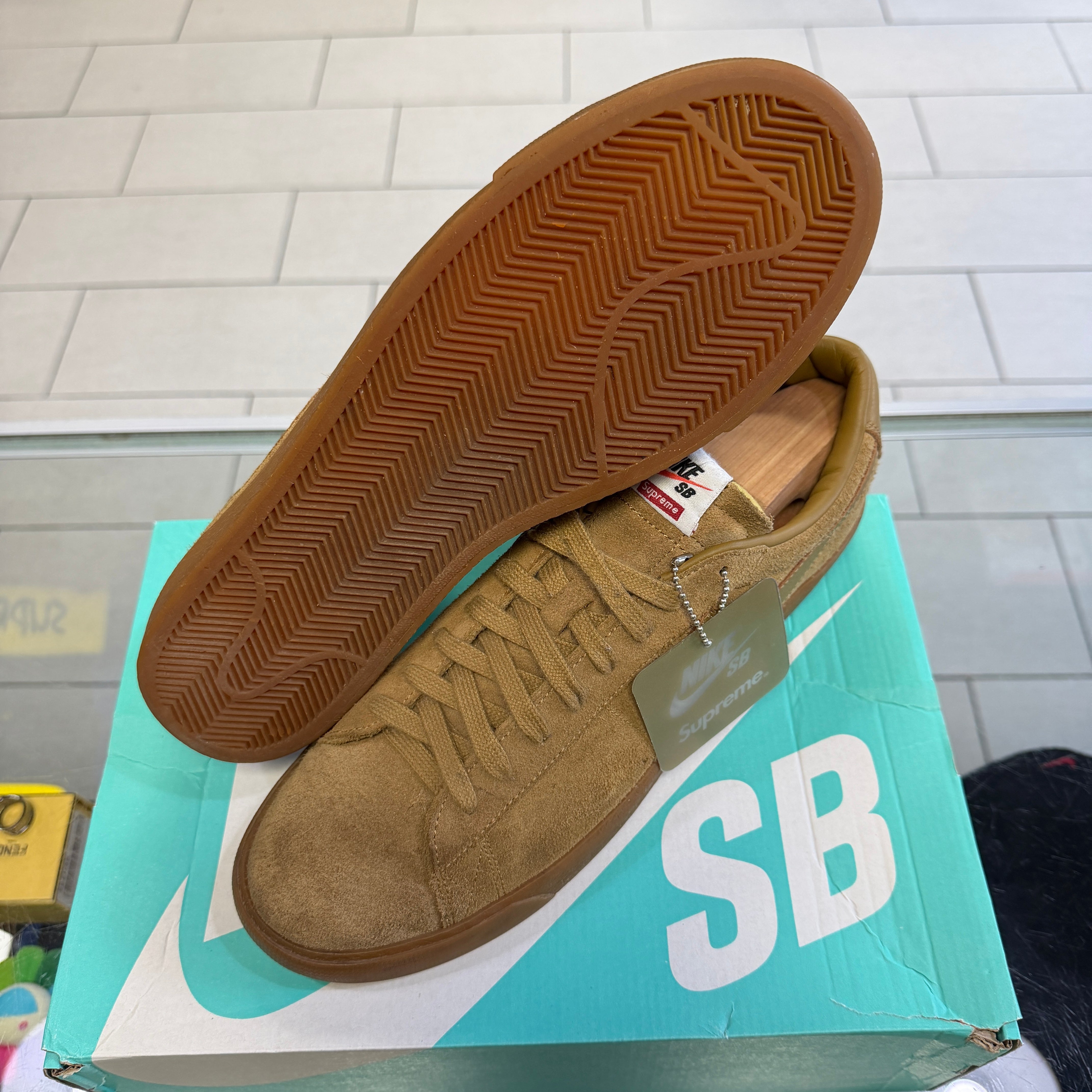 Nike X Supreme SB Blazer Low GT Golden Beige 2016