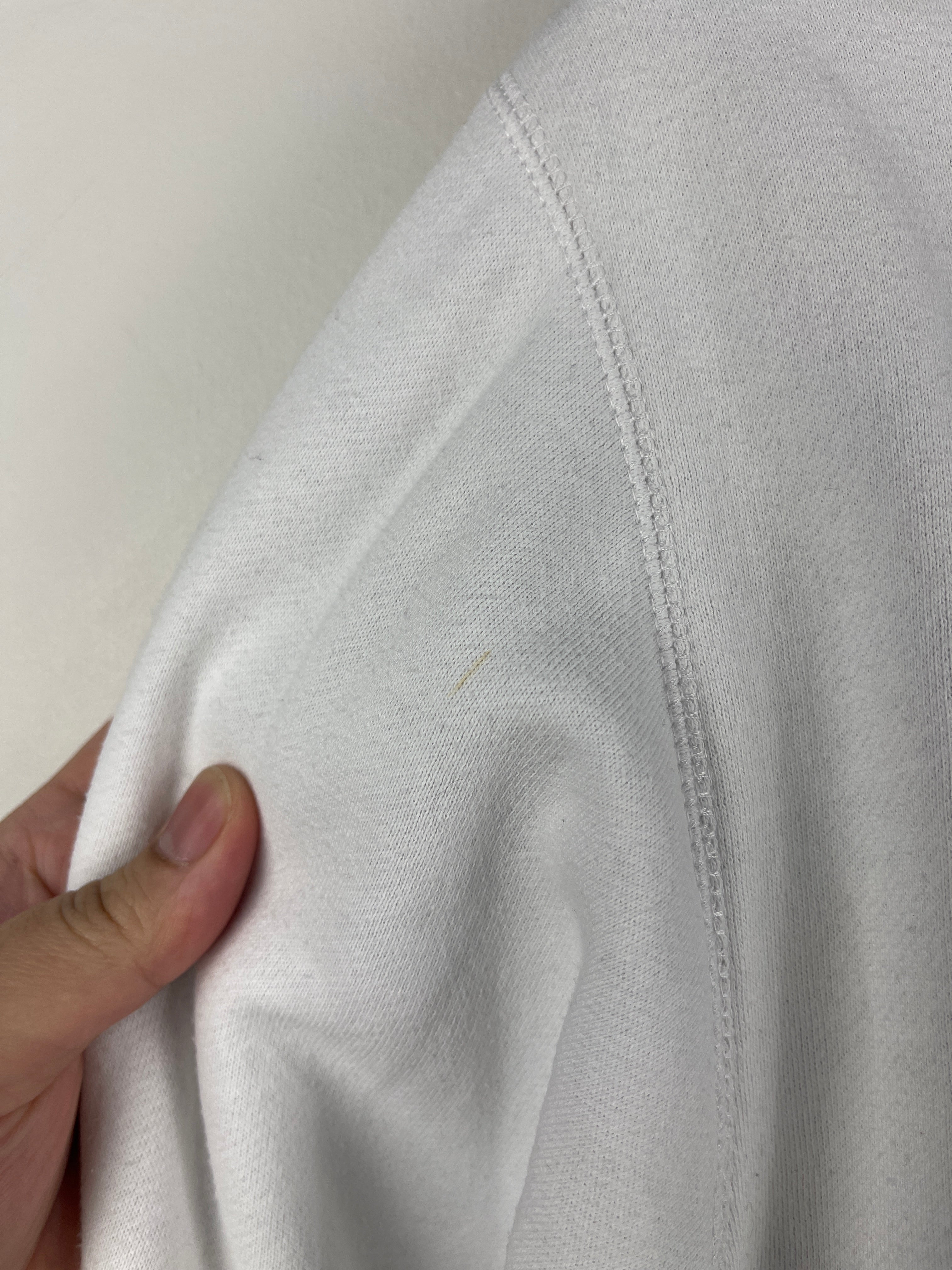 Vintage Fox Racing Embroidered Sherpa Lined White Zip Up Hoodie