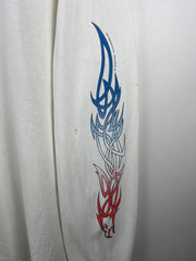 Vintage Eagle Celtic Tribal Motorcycle White Long Sleeve
