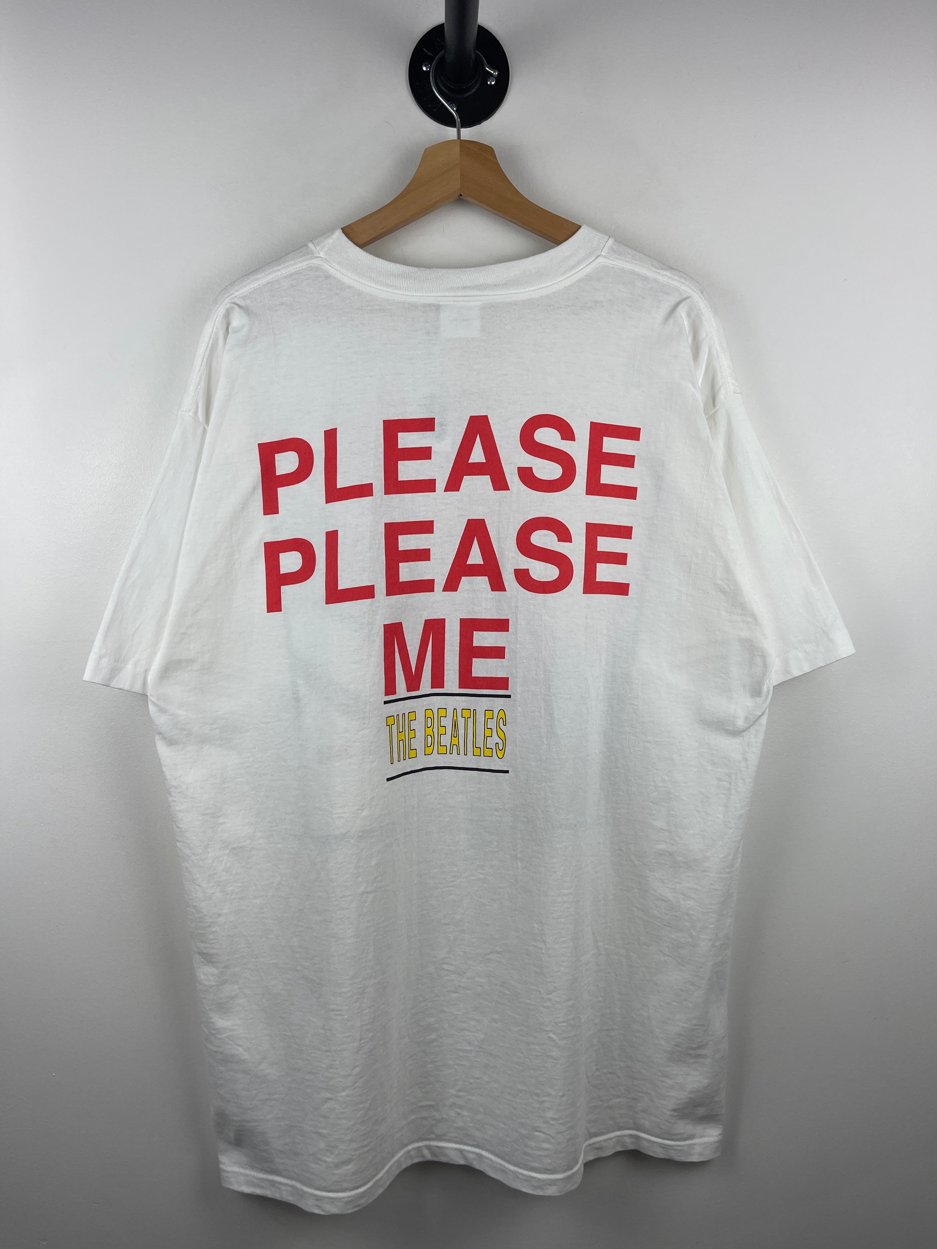 Vintage 90s The Beatles Please Please Me White Tee