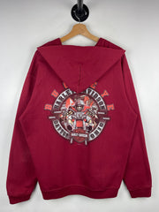 Vintage Harley Davidson Ohio State Buckeyes Football Red Hoodie