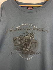 Vintage Harley Davidson Eagle Ketchikan Alaska Blue Tee