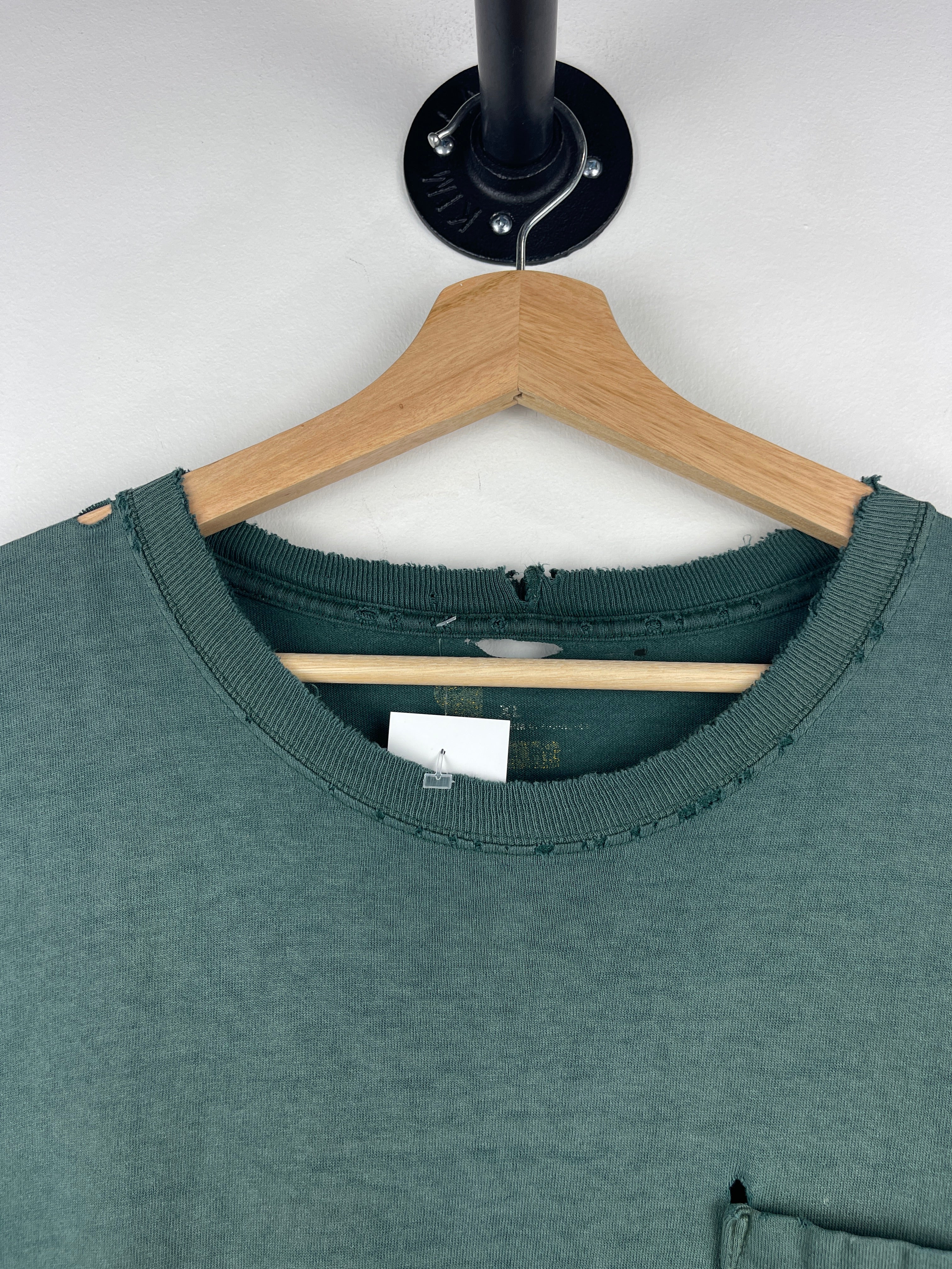Vintage Carhartt Thrashed Green Pocket Tee