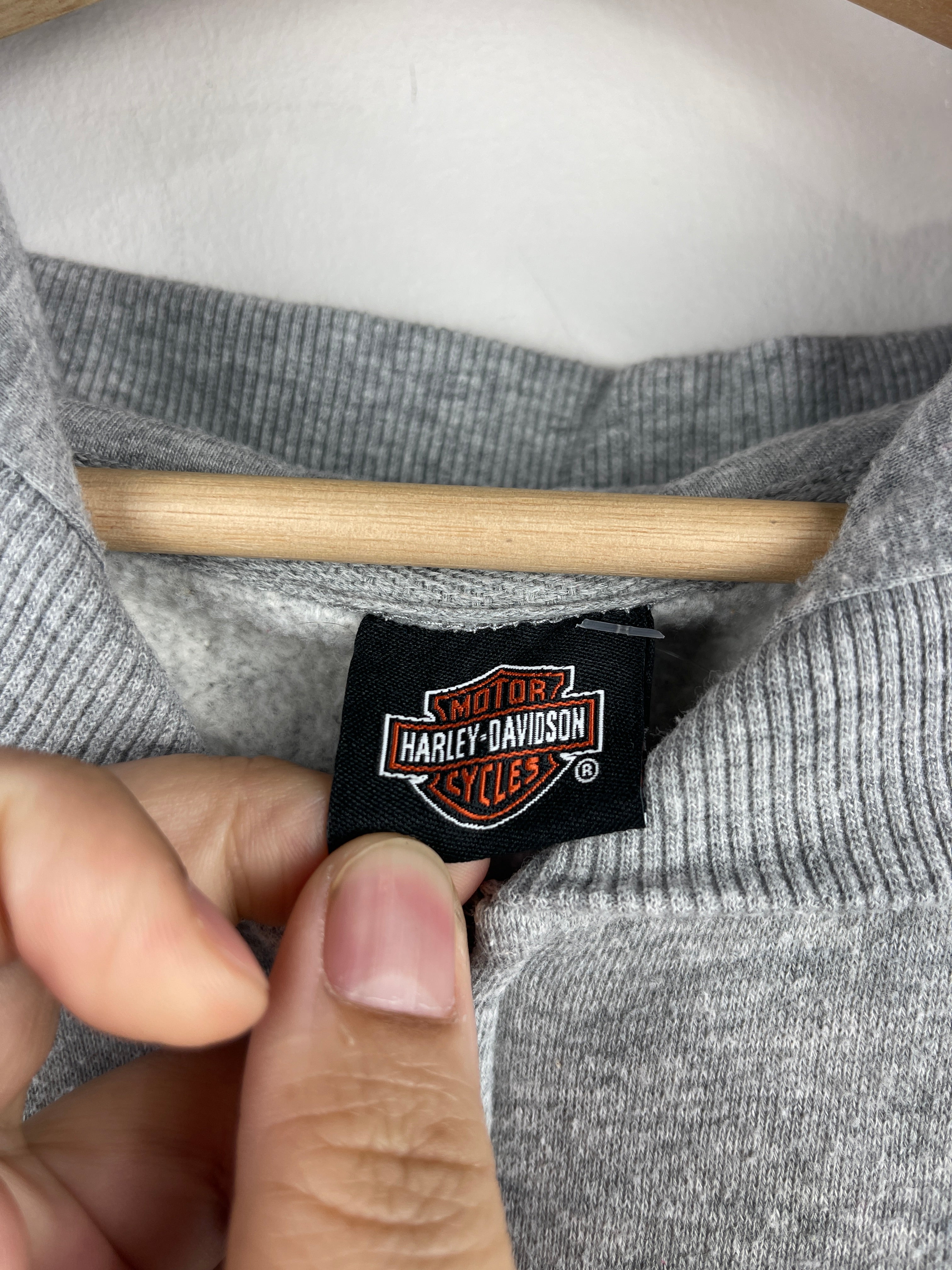 Vintage Harley Davidson Kentucky Grey Zip Up Hoodie