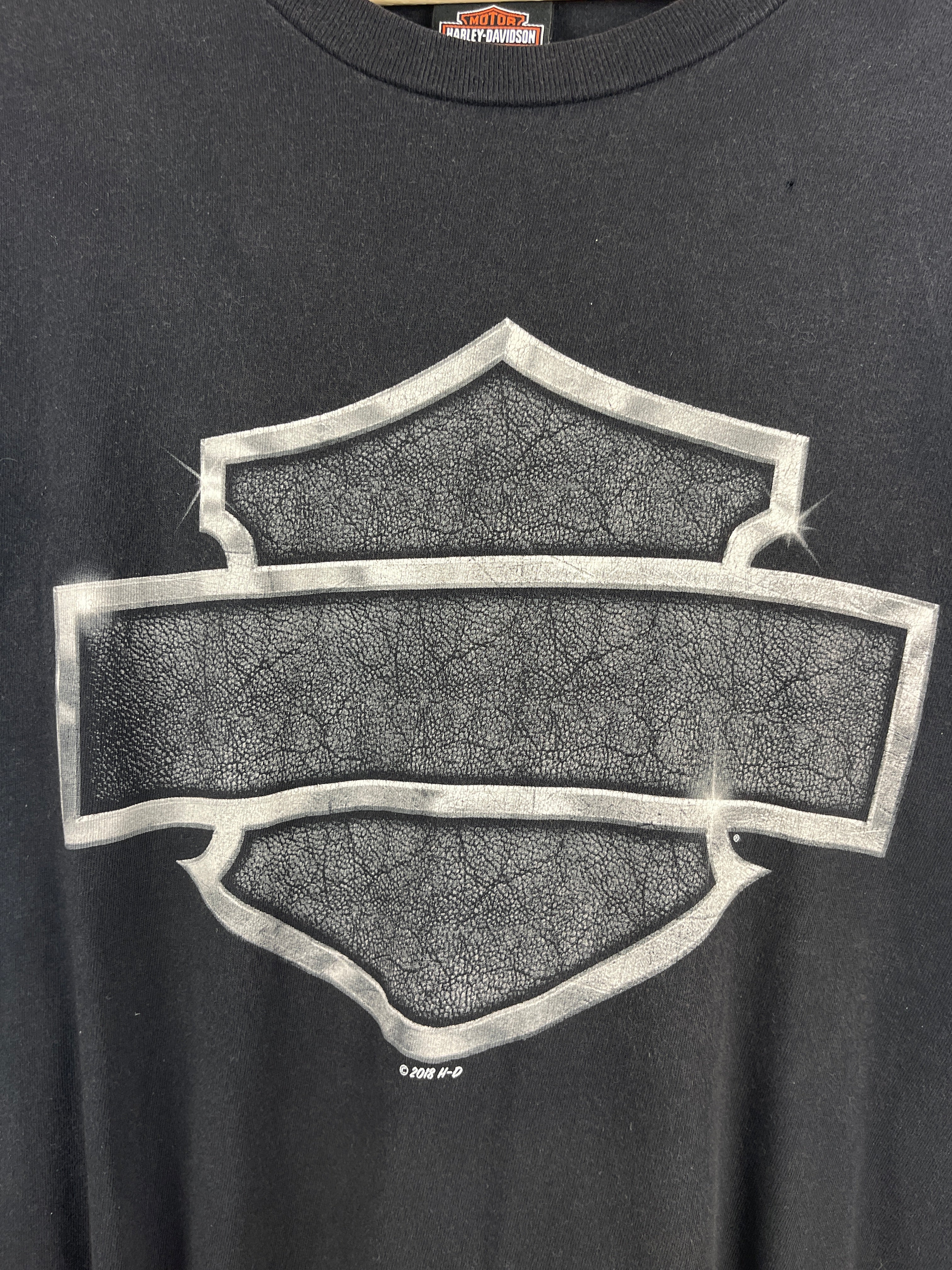Vintage Harley Davidson Chrome Bloomington DC Black Tee