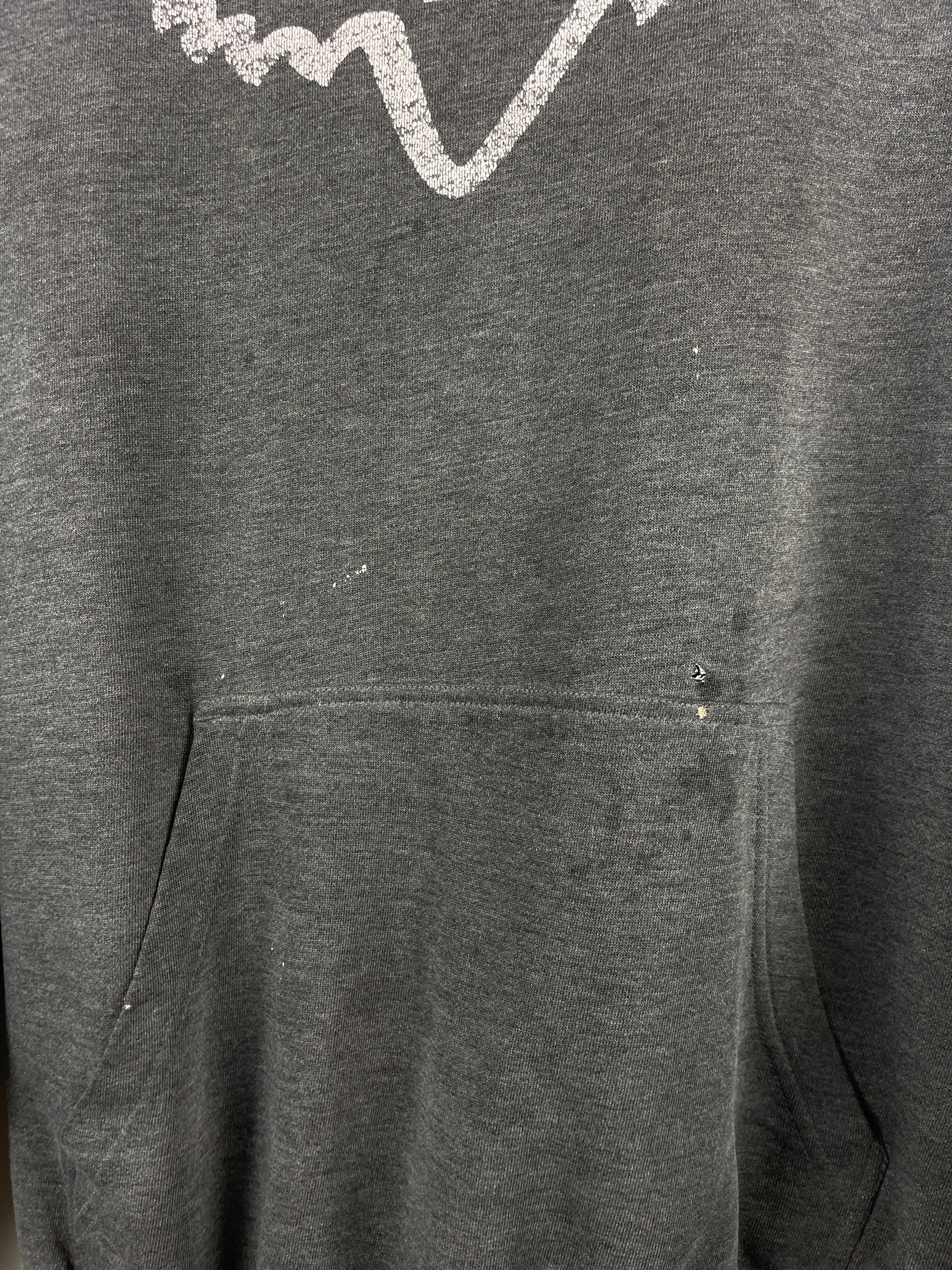 Vintage Fox Racing Faded Grey Hoodie