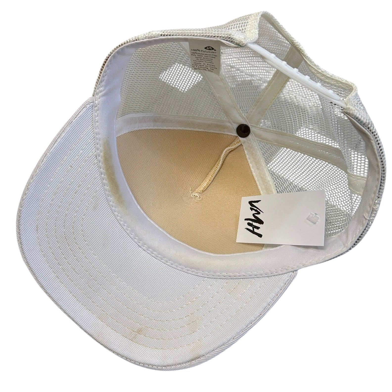 Vintage 90s Wilton Cheese Factory White Snapback Hat