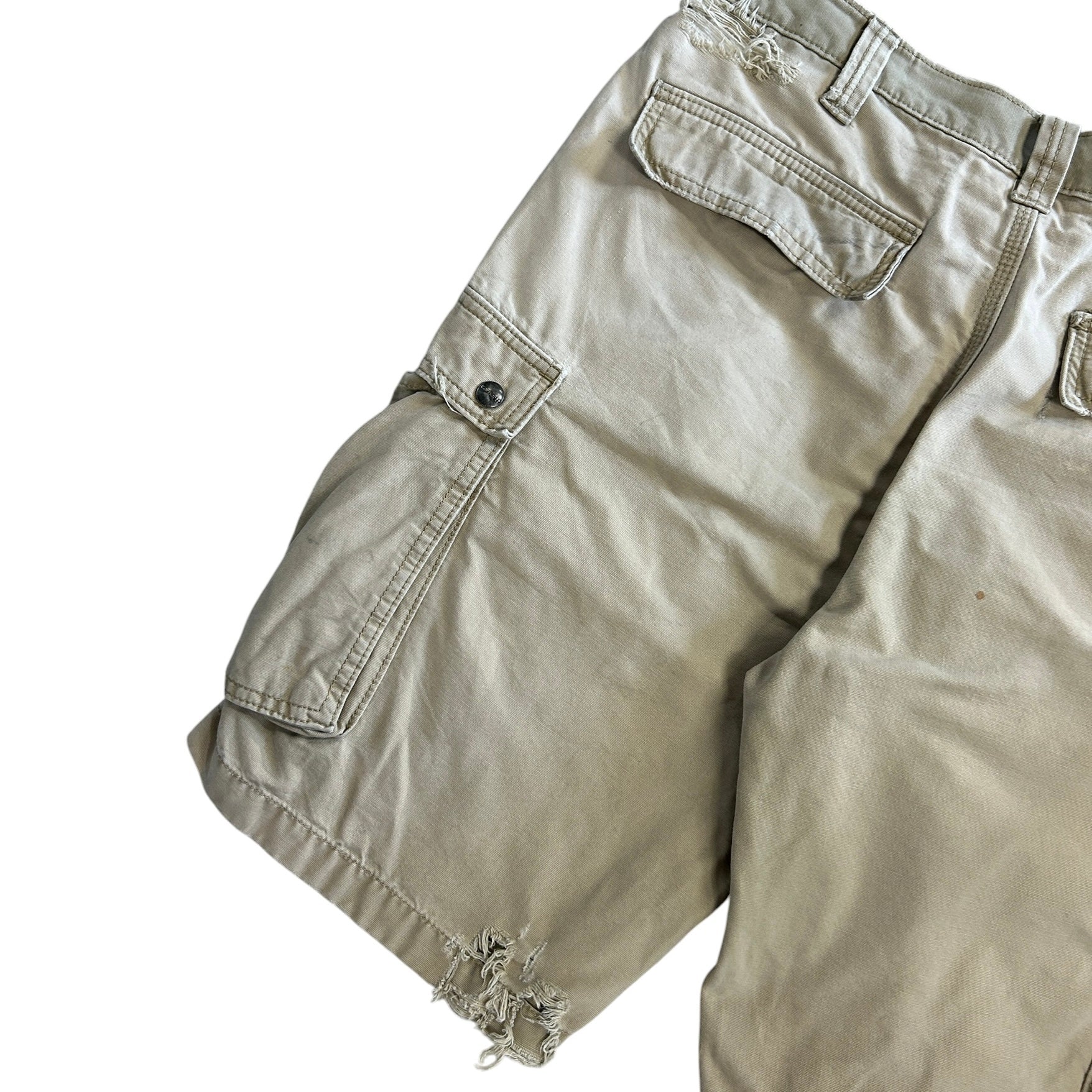 Vintage Carhartt Thrashed Light Brown Cargo Shorts