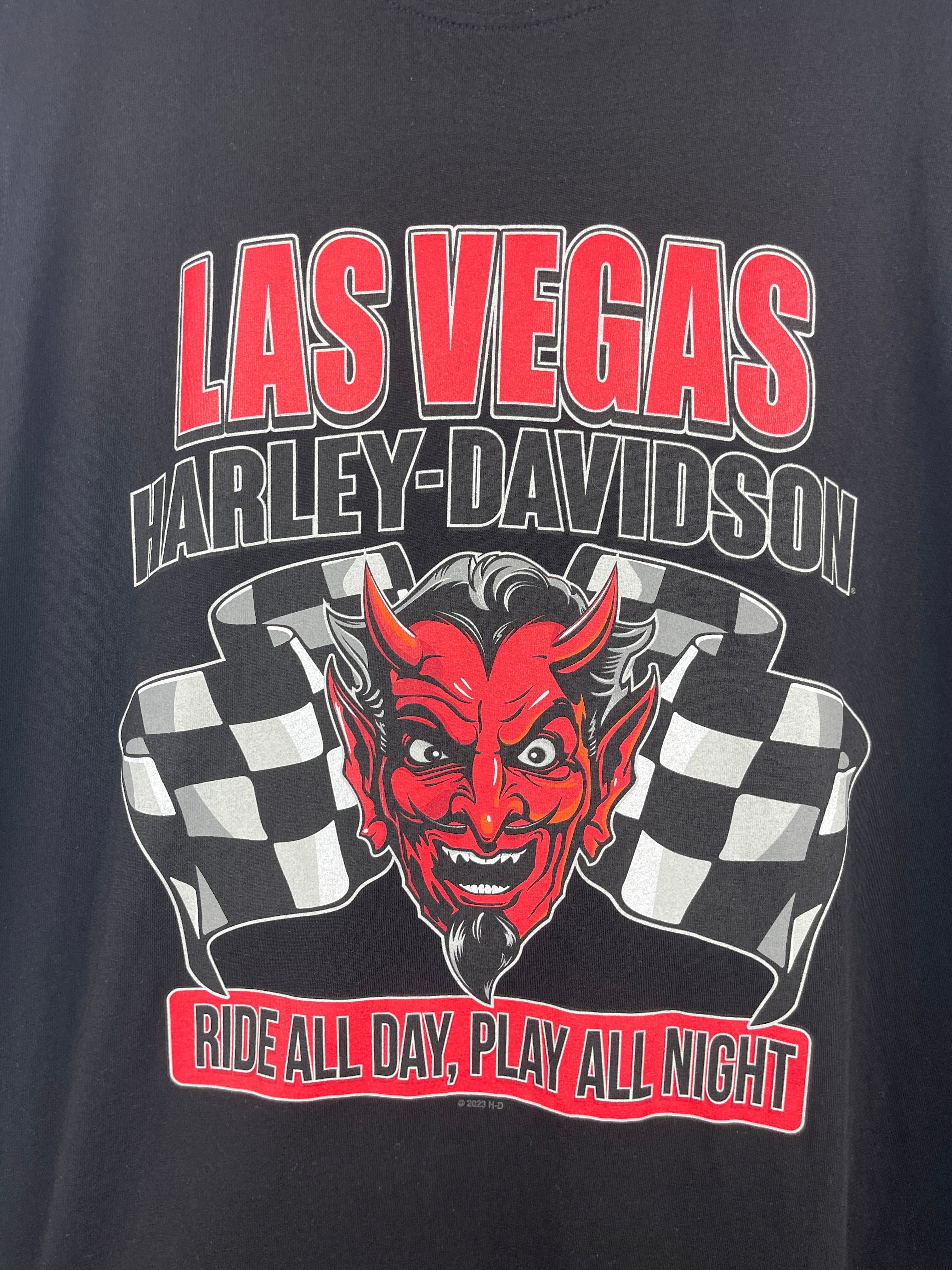 Vintage Harley Davidson Las Vegas Nevada Black Tank Top