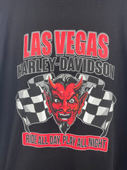 Vintage Harley Davidson Las Vegas Nevada Black Tank Top