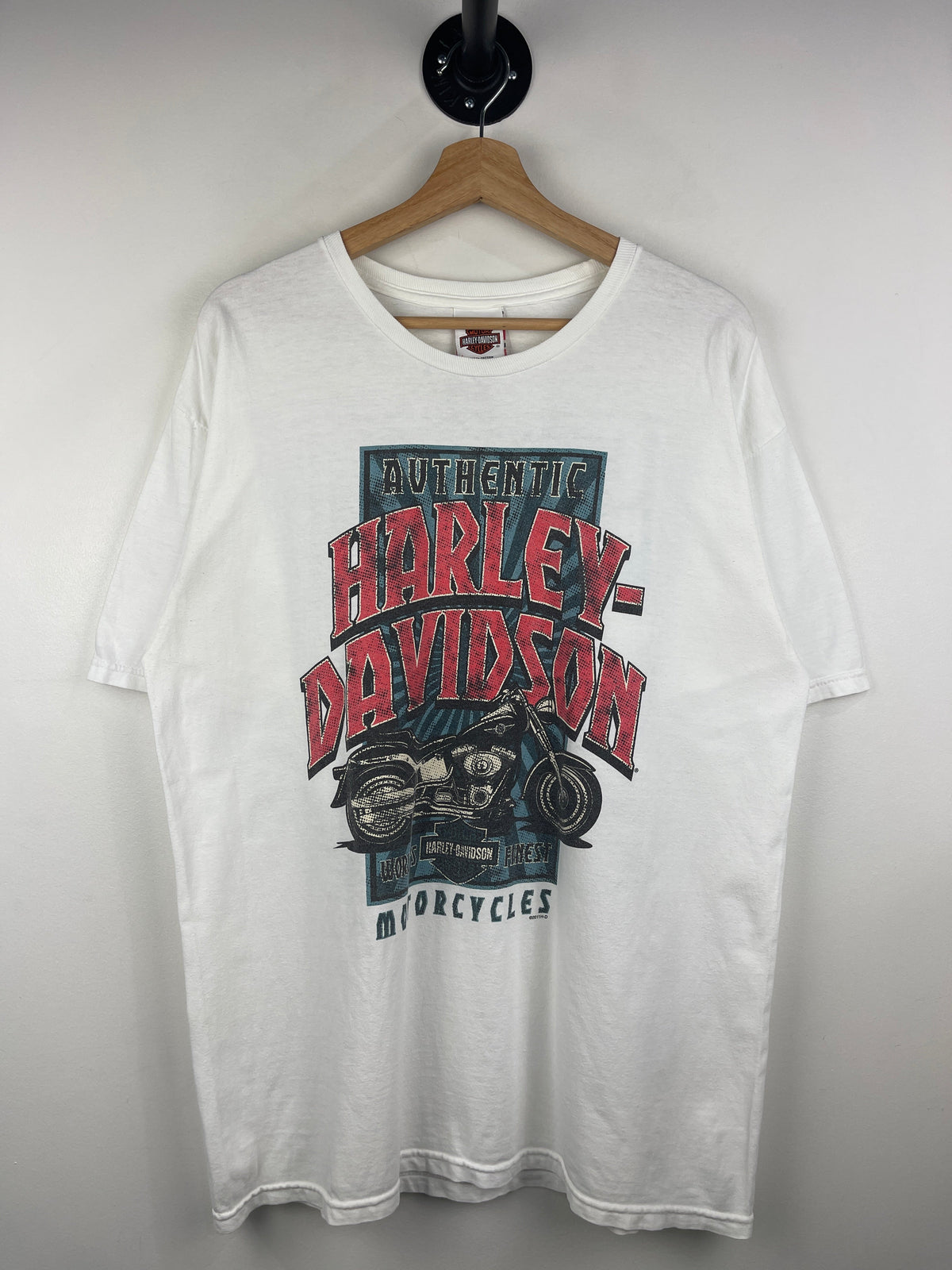 Vintage Harley Davidson Niagara Falls Canada White Tee