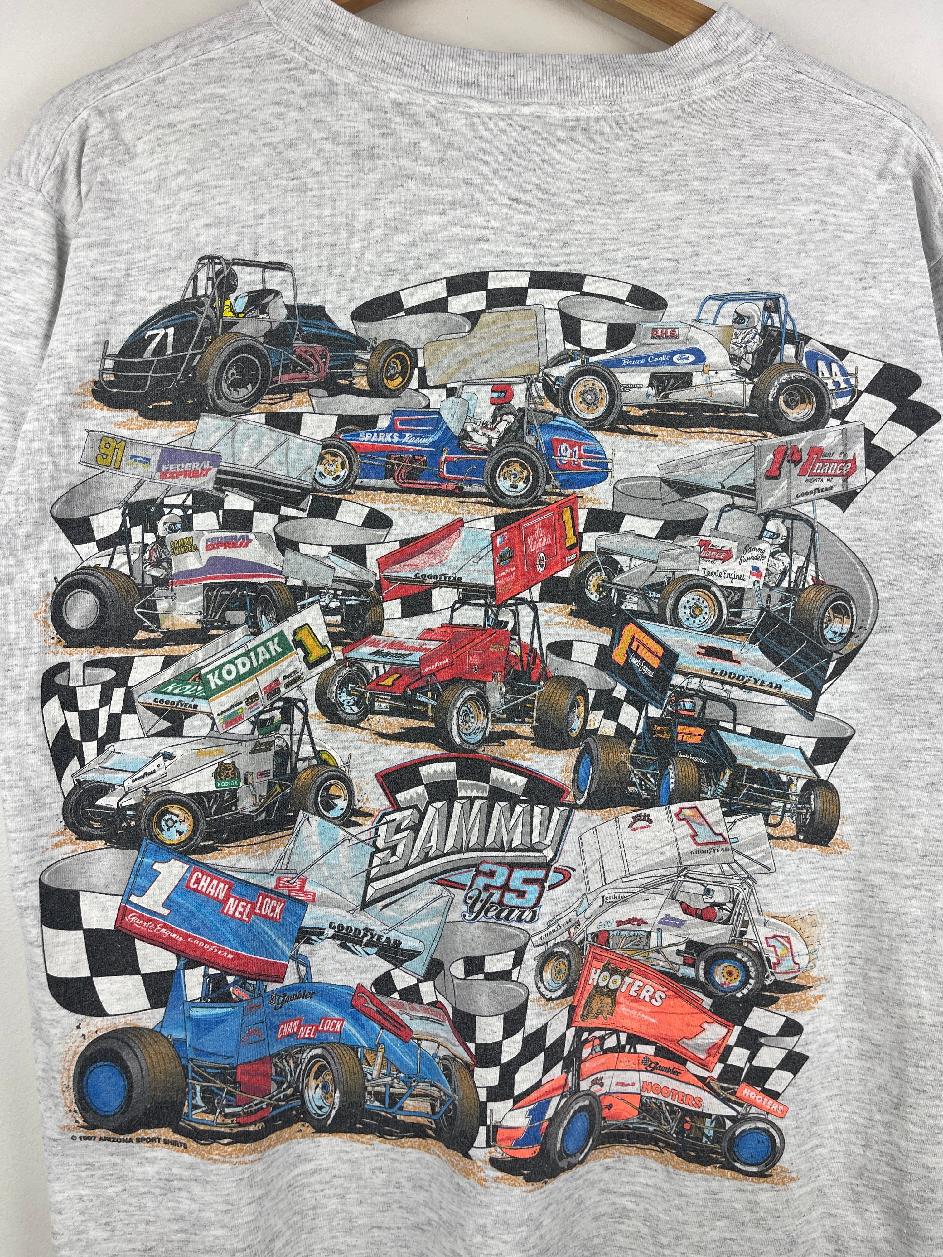 Vintage 90s Sammy 25 Years Racing Grey Tee