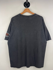 Vintage Harley Davidson Indianapolis Indiana Embroidered Black Tee