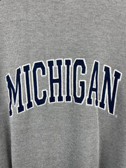 Vintage 90s Starter Michigan Embroidered Grey & Navy Crewneck