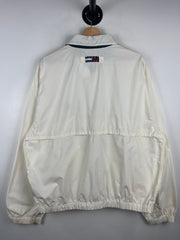 Vintage 90s Tommy Hilfiger Golf White Harrington Jacket
