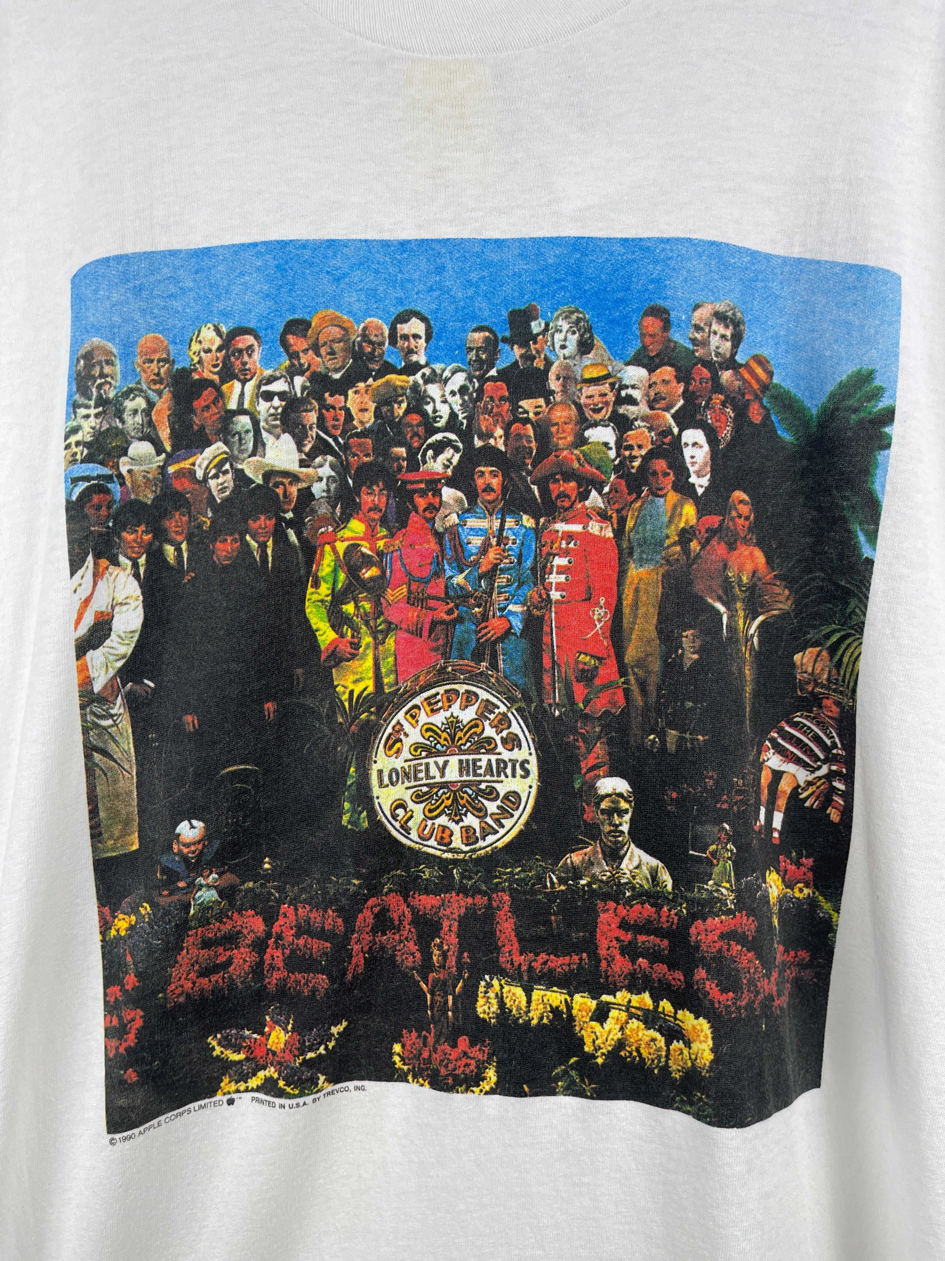 Vintage 90s The Beatles Sgt Peppers White Tee