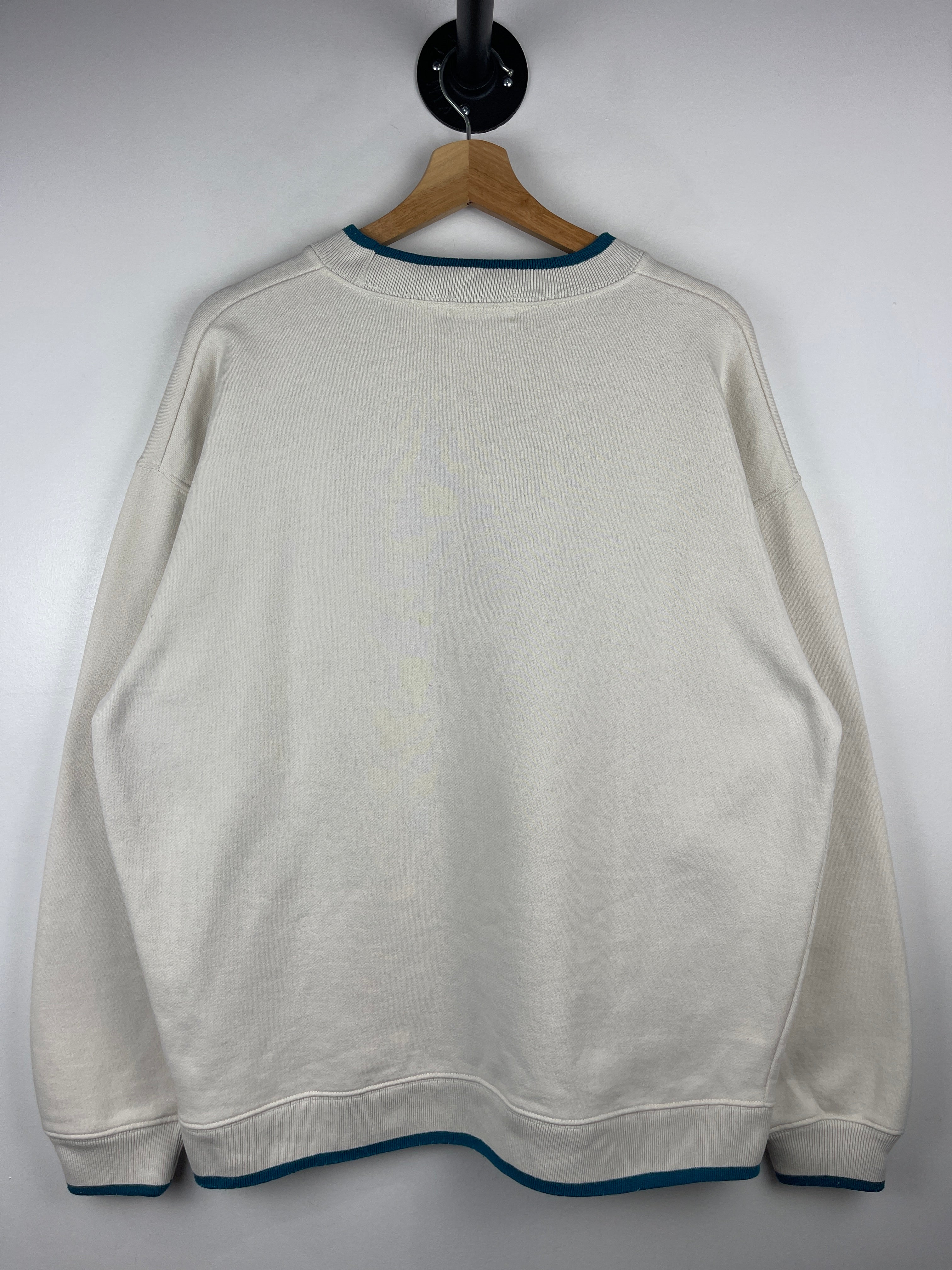 Vintage 90s Wilson Pro Staff Golf Embroidered White Crewneck