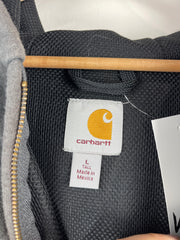 Vintage Carhartt Thermal Lined Dark Grey Zip Up Hoodie