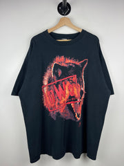 Vintage 90s WWF WCW NWO New World Order Wolf Black Tee