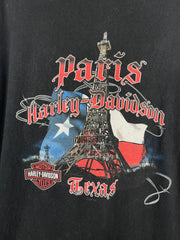 Vintage Harley Davidson Paris Texas Black Tee