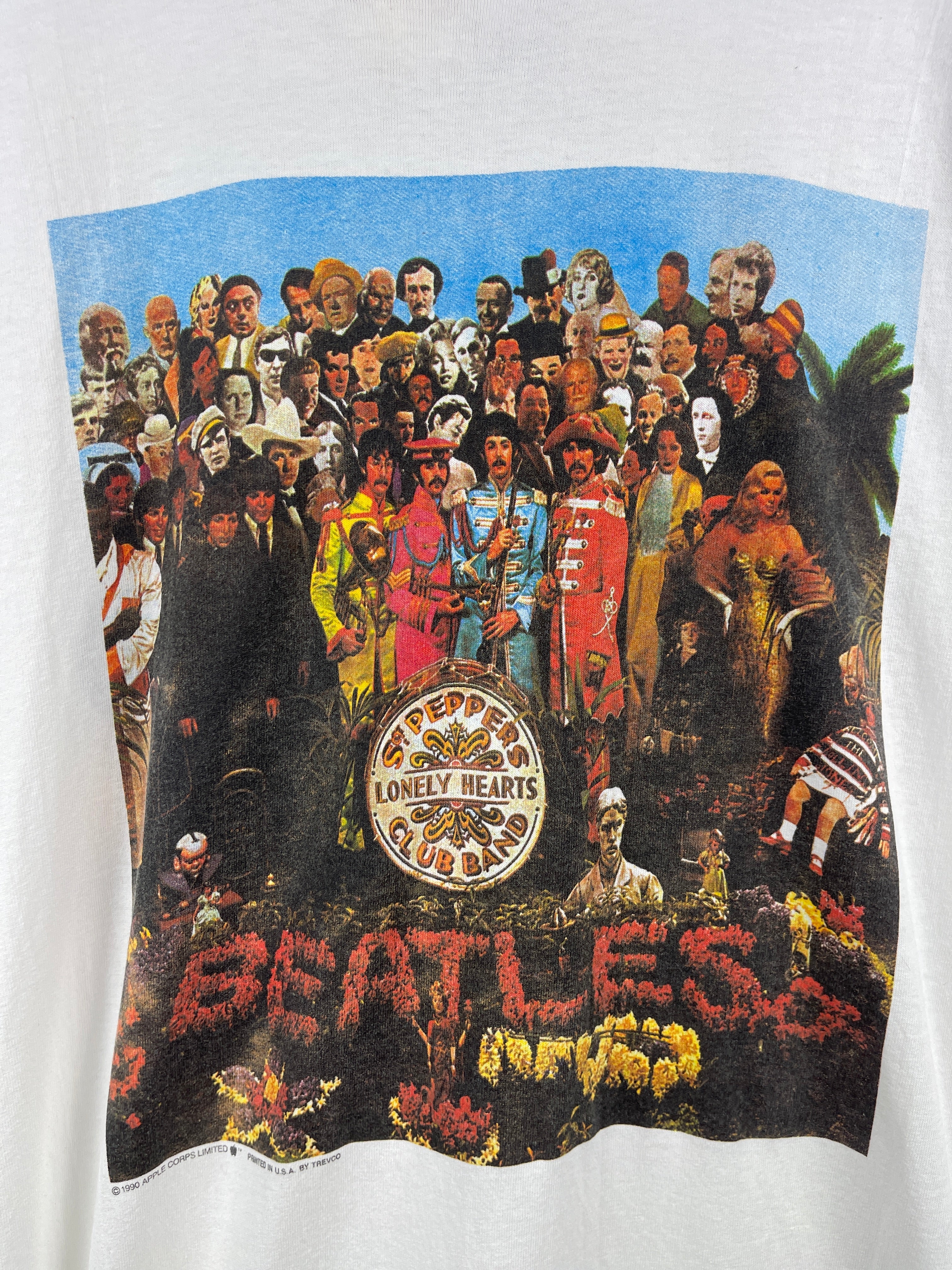 Vintage 90s The Beatles Sgt Peppers White Tee