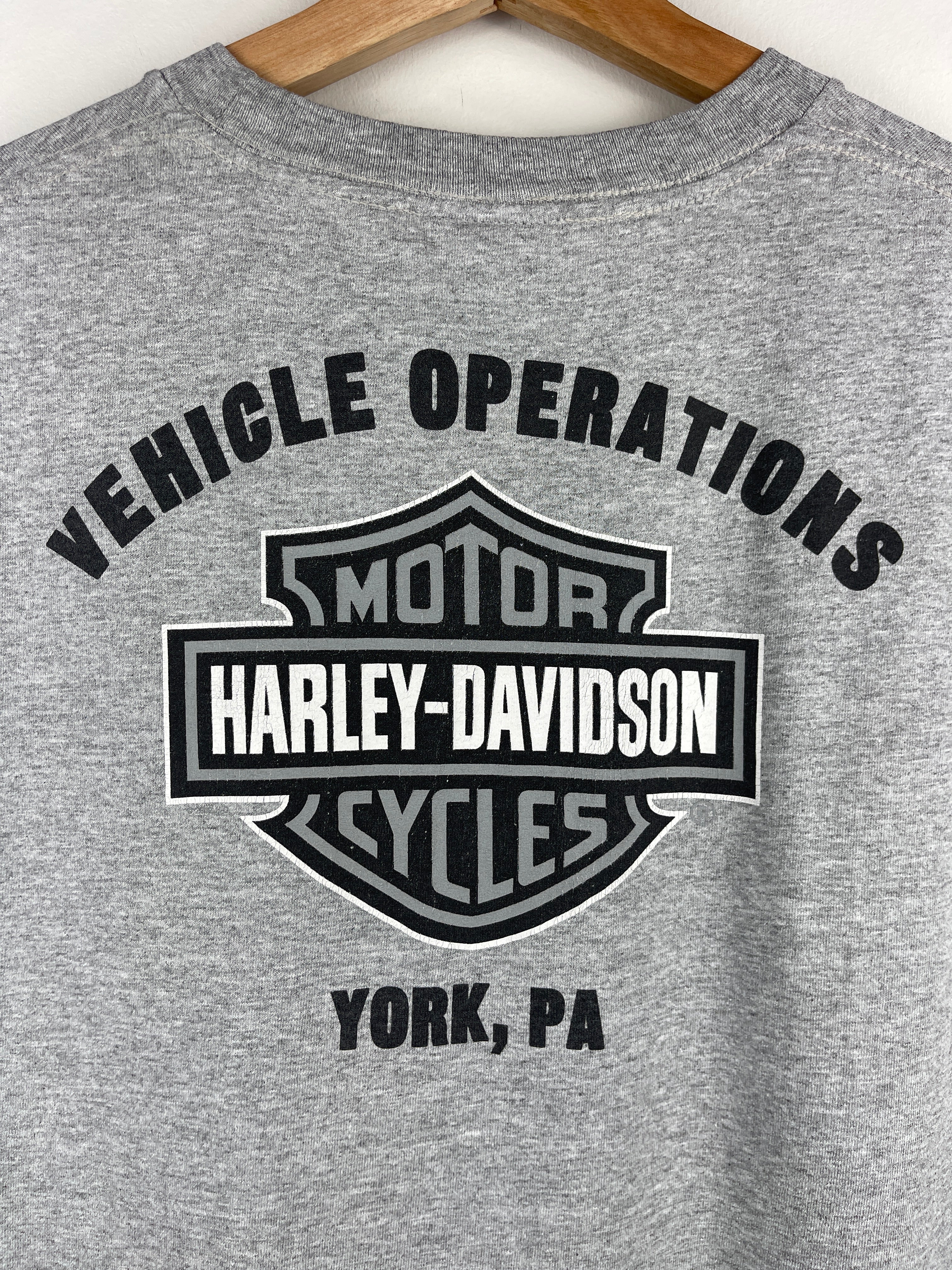 Vintage Harley Davidson Eagle Pennsylvania Grey Tank Top