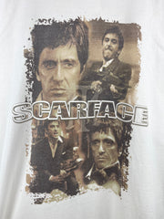 Vintage 90s Scarface Tony Montana Movie Promo White Tee