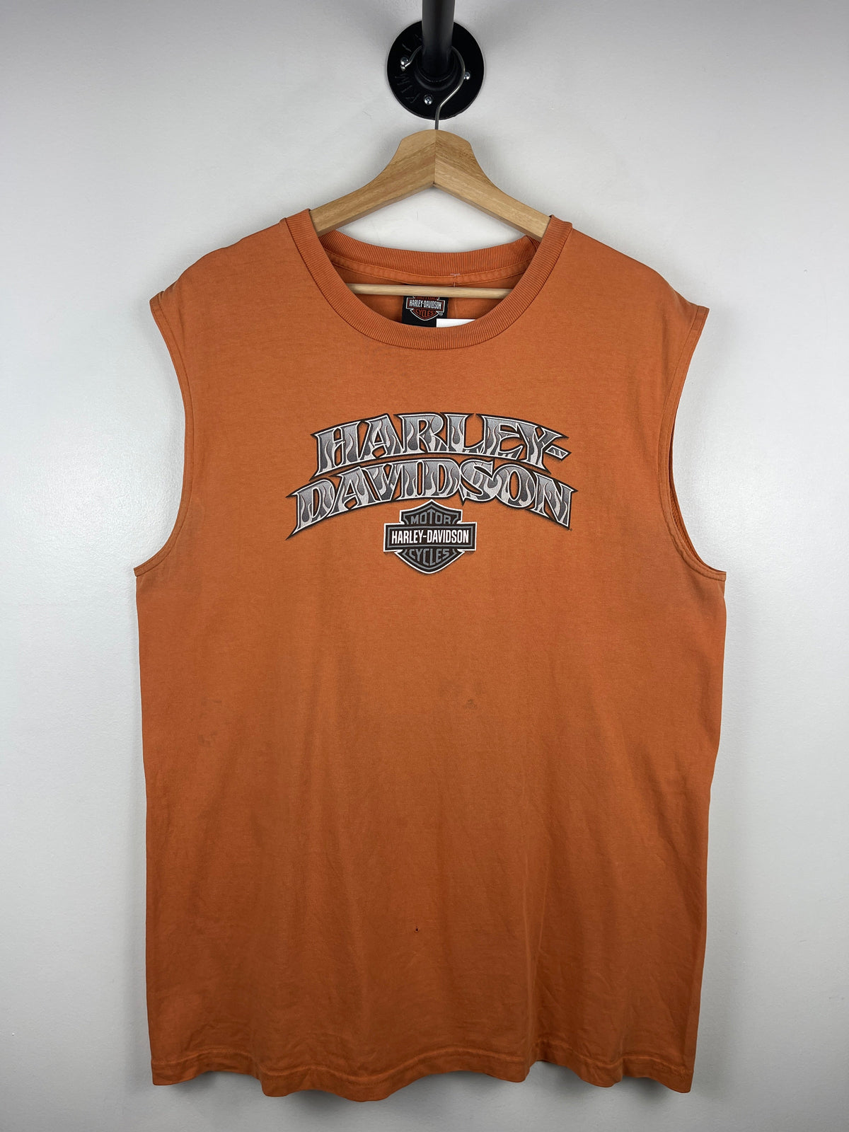 Vintage Harley Davidson Eagle Pennsylvania Orange Tank Top