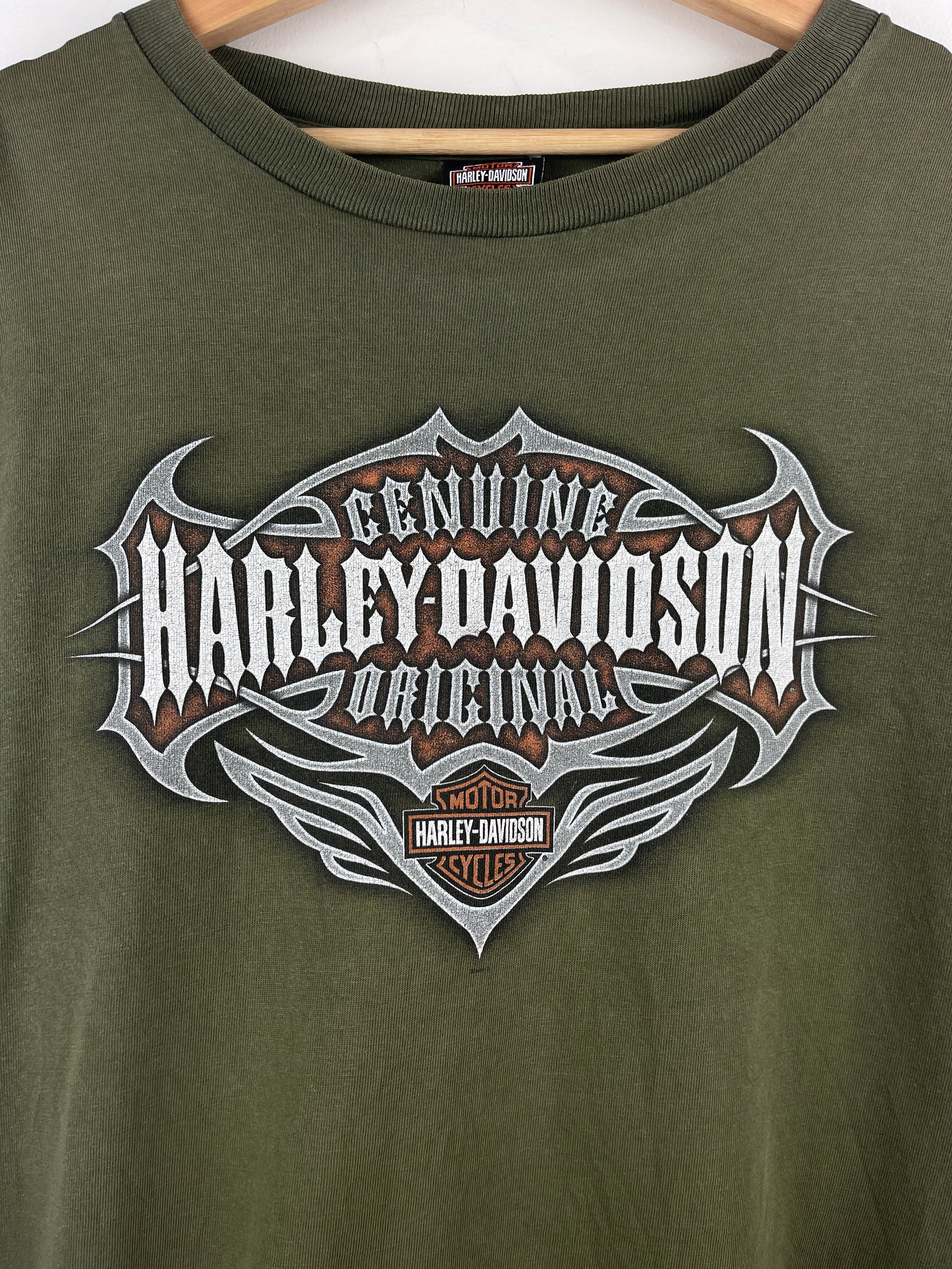 Vintage Harley Davidson England Green Tee