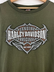 Vintage Harley Davidson England Green Tee