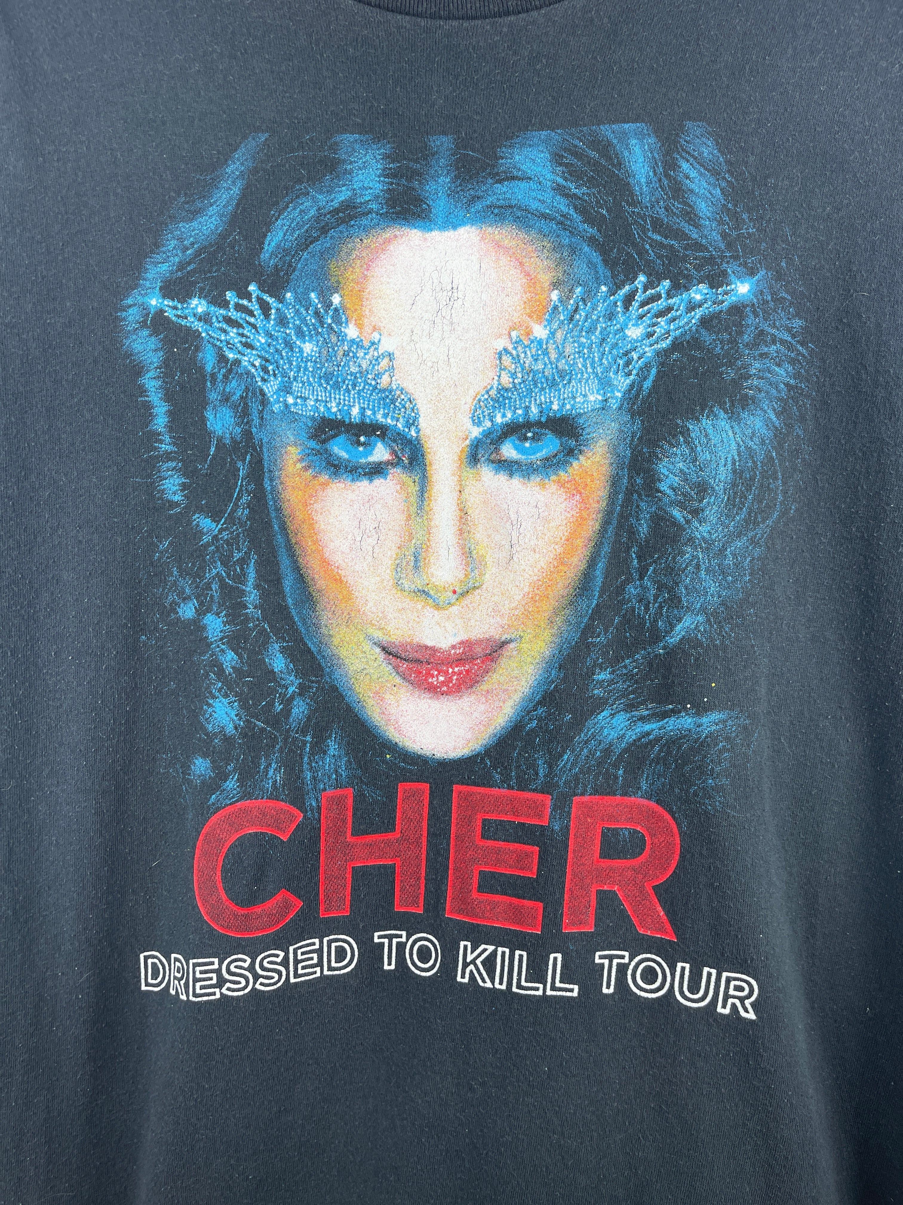 Vintage Cher Dressed To Kill Tour Black Tee