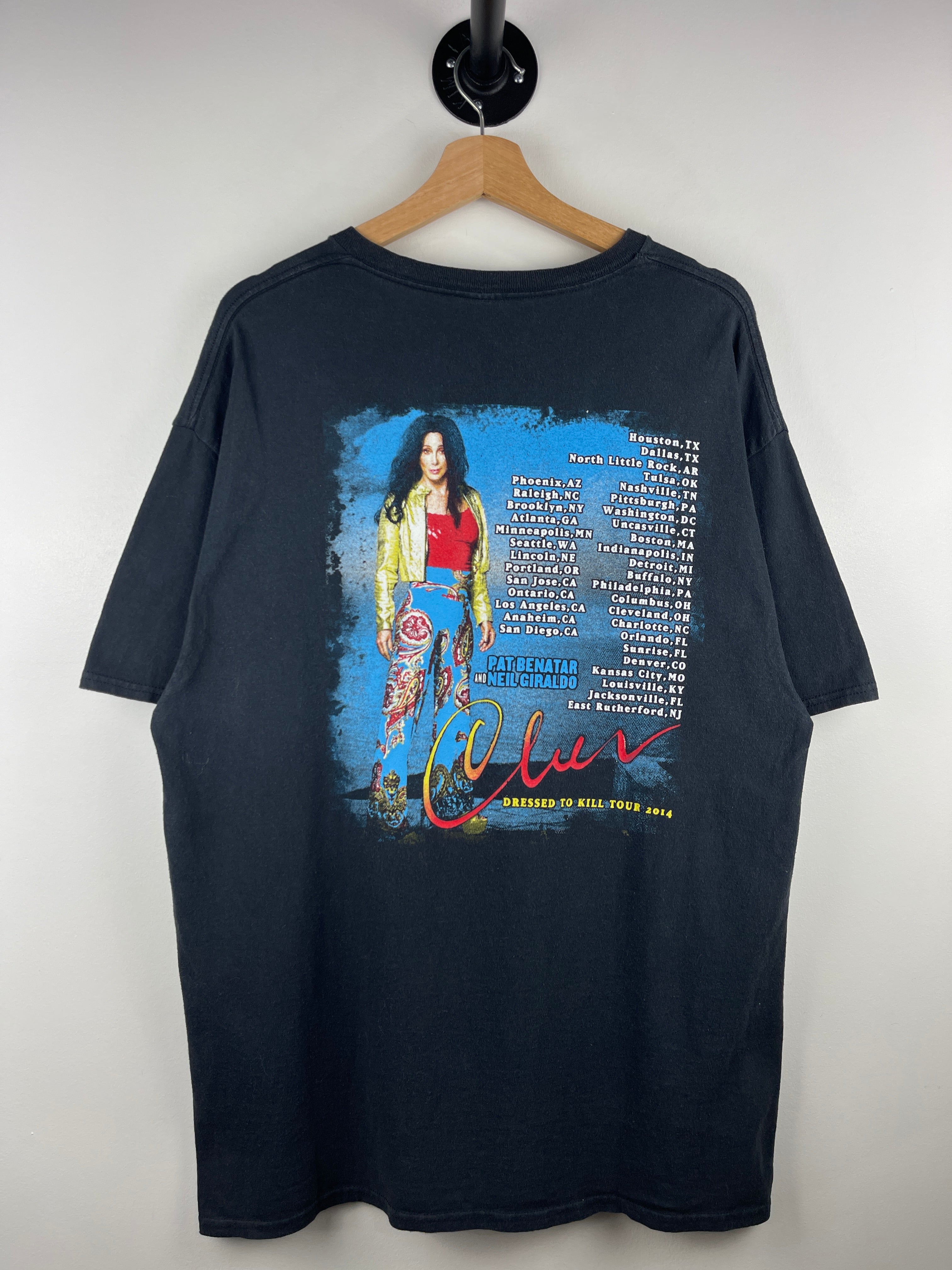 Vintage Cher Dressed To Kill Tour Black Tee
