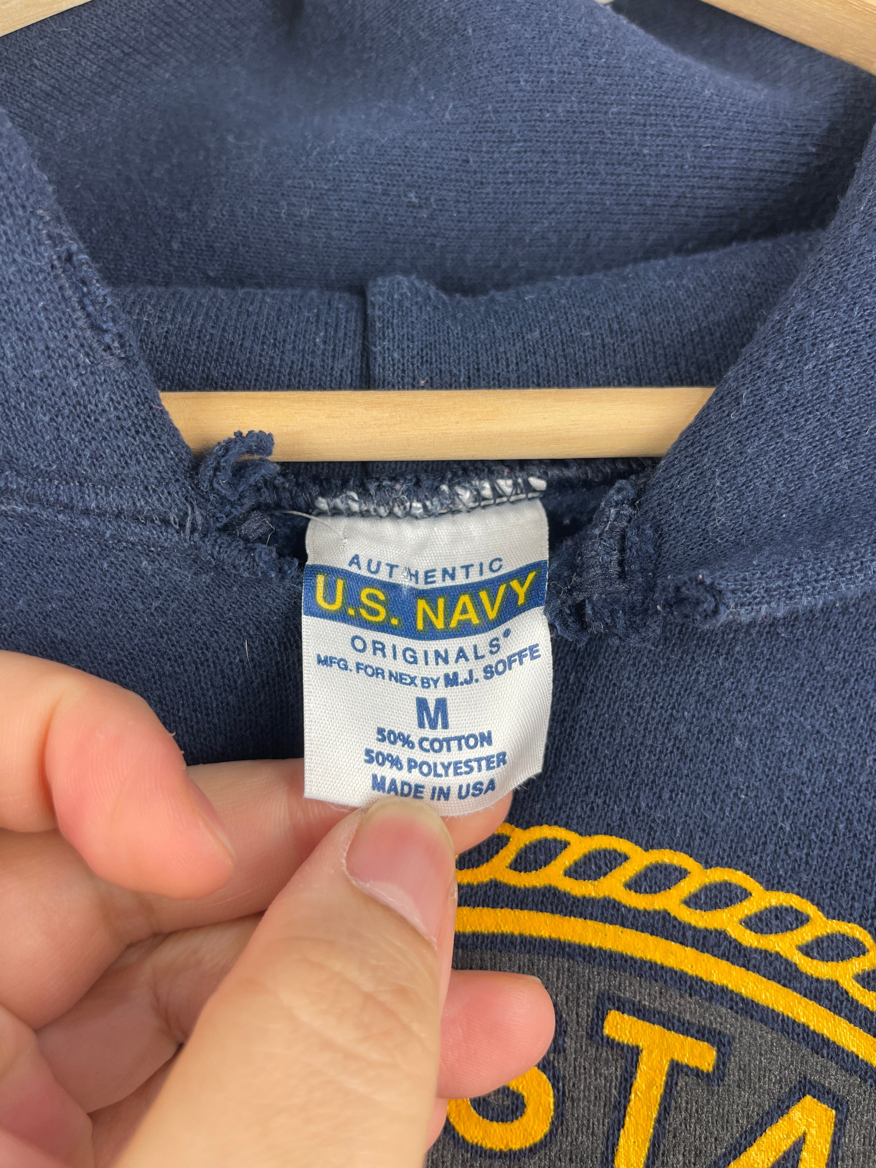 Vintage 90s United States Navy Navy Hoodie