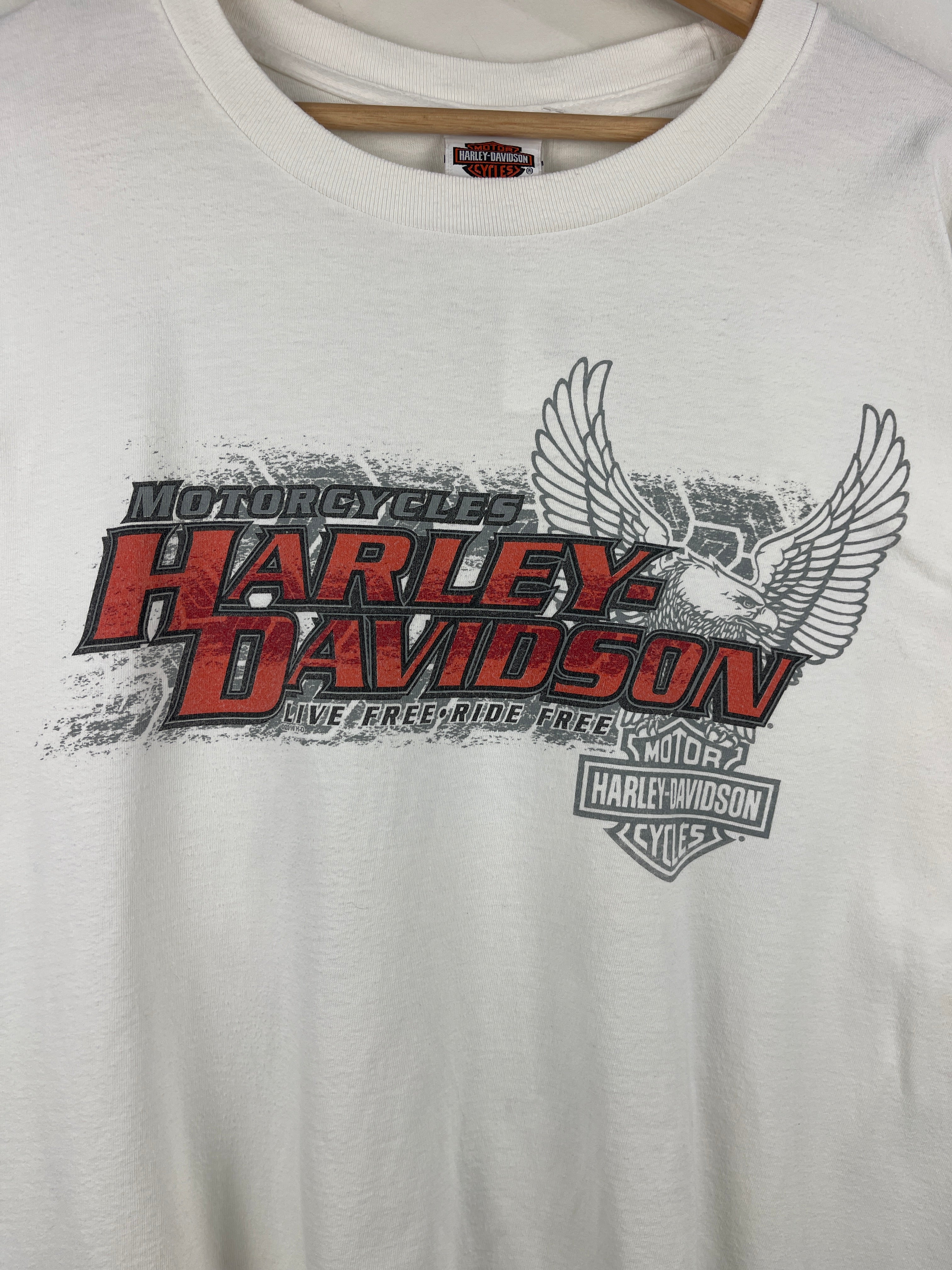 Vintage Harley Davidson Eagle Florida White Tee