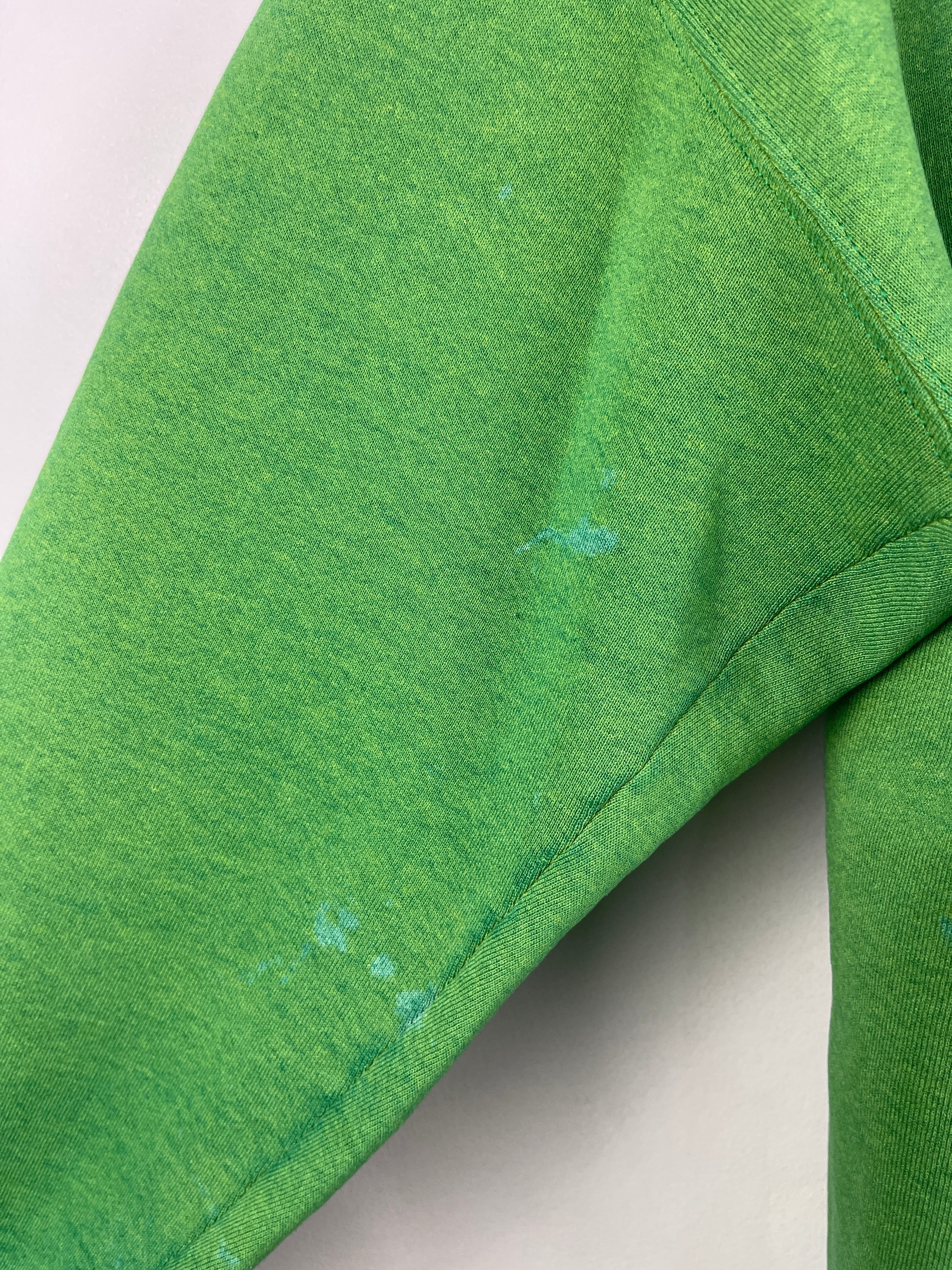 Vintage 90s Slippery Rock University Faded Green Crewneck
