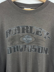 Vintage Harley Davidson Dragon Tribal California Dark Grey Long Sleeve