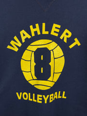 Vintage 90s Russell Athletic Wahlert Volleyball Navy Crewneck