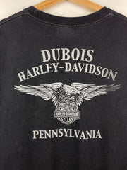 Vintage Harley Davidson Pin Up Girl Pennsylvania Black Tee