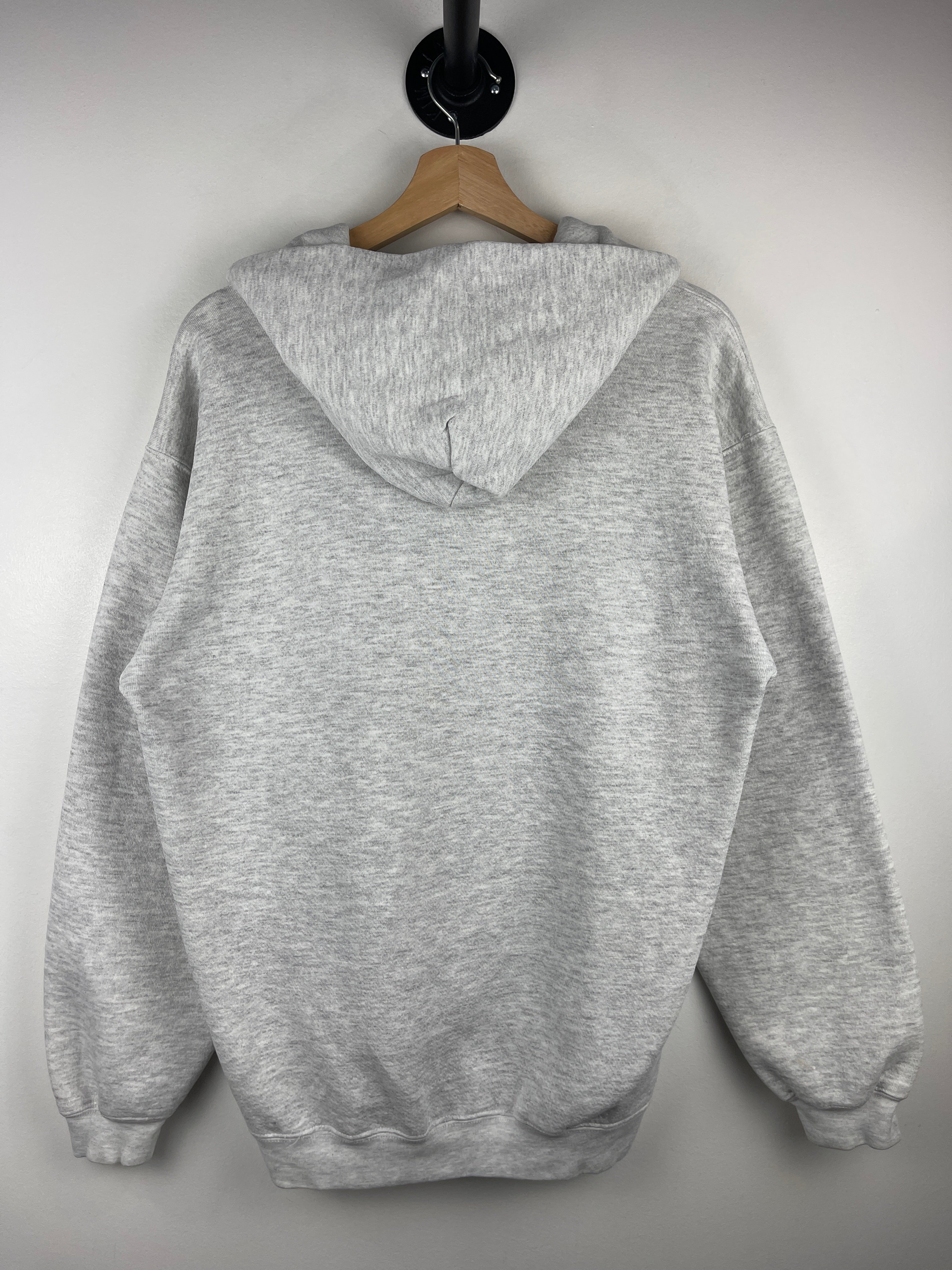 Vintage 90s Smirnoff Twist Embroidered Grey Quarter Zip Hoodie