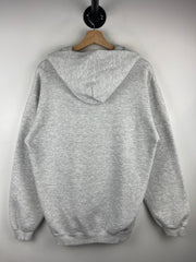 Vintage 90s Smirnoff Twist Embroidered Grey Quarter Zip Hoodie