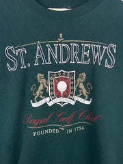 Vintage 90s St Andrews Royal Golf Club Green Crewneck