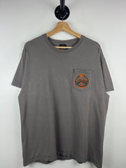 Vintage Harley Davidson Las Vegas Nevada Grey Pocket Tee