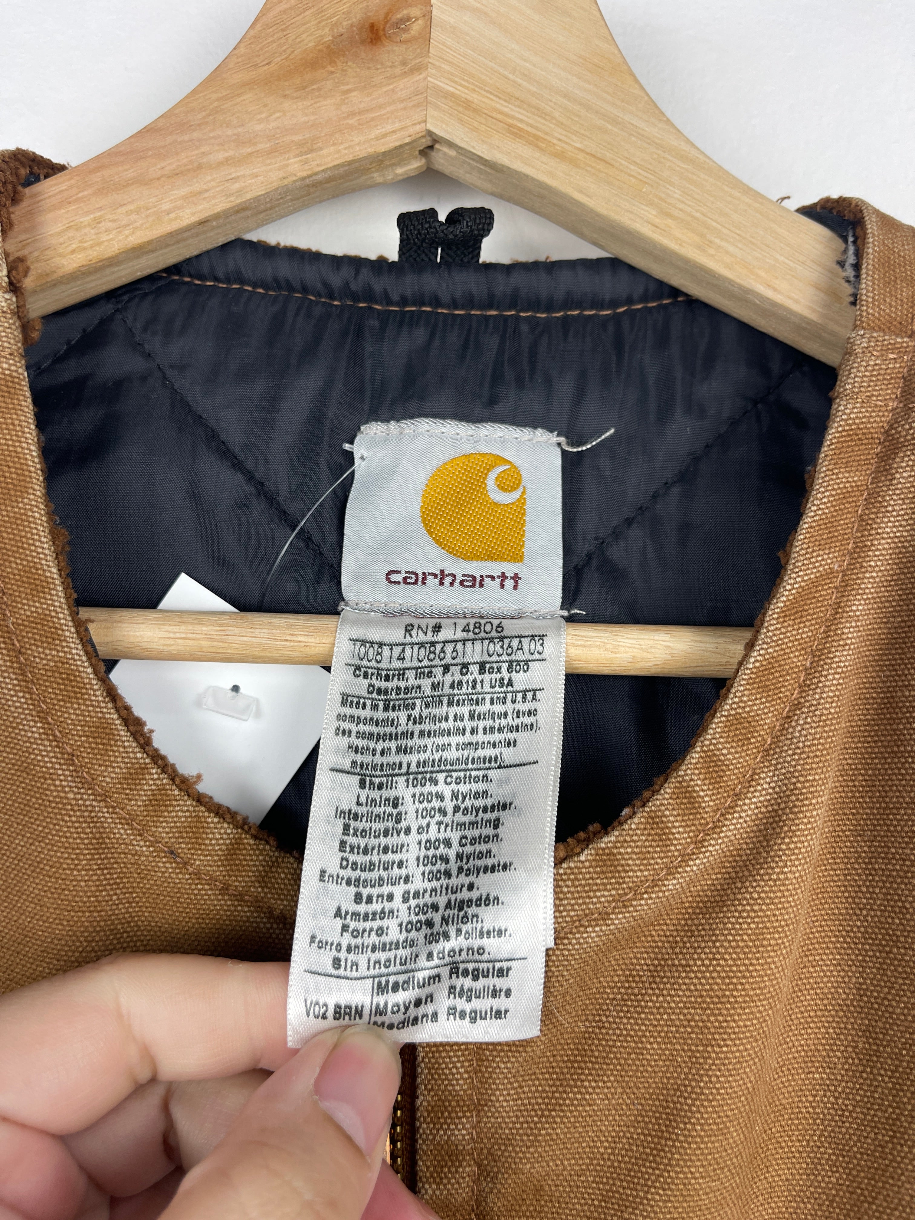 Vintage Carhartt Light Brown Work Vest V02 BRN