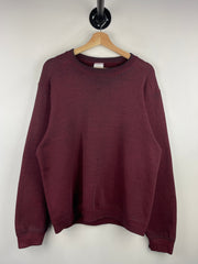 Vintage 90s Wilson Blank Faded Burgundy Crewneck