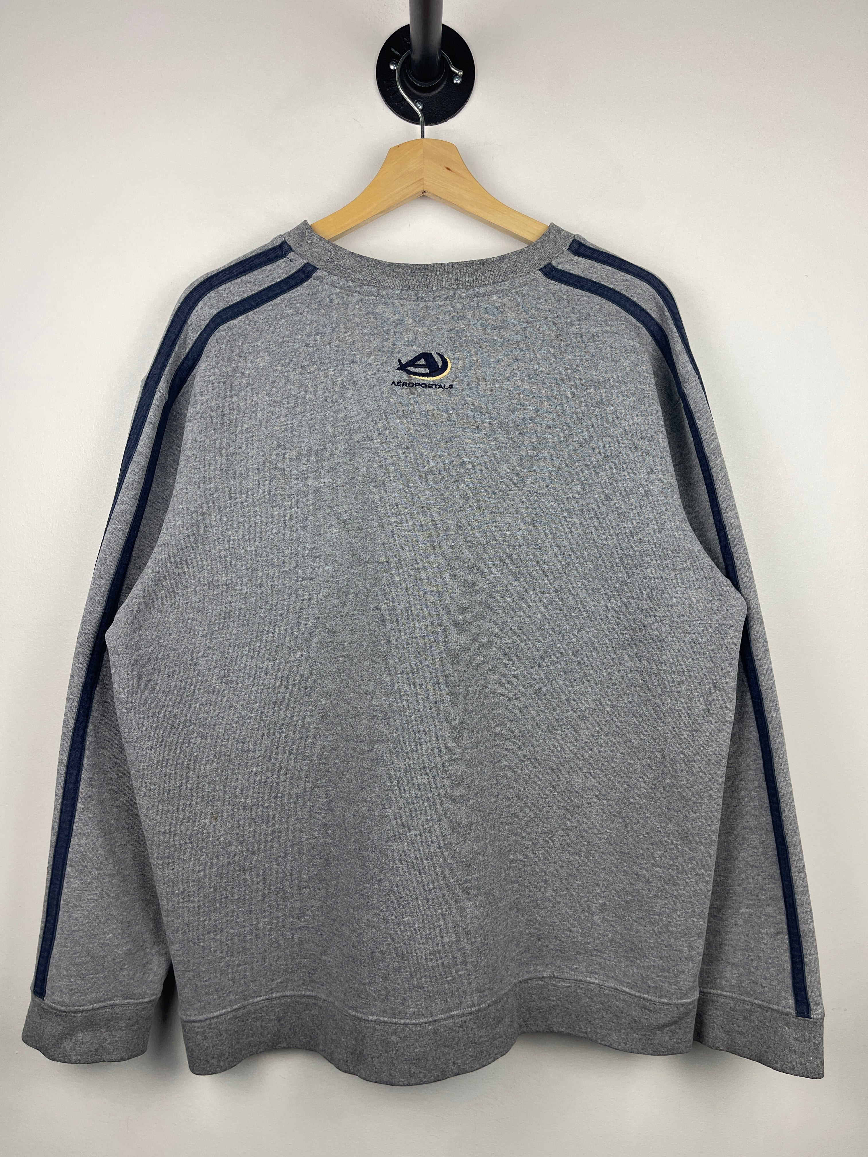 Vintage Aeropostale Pittsburgh Panthers Athletics University Embroidered Grey Crewneck