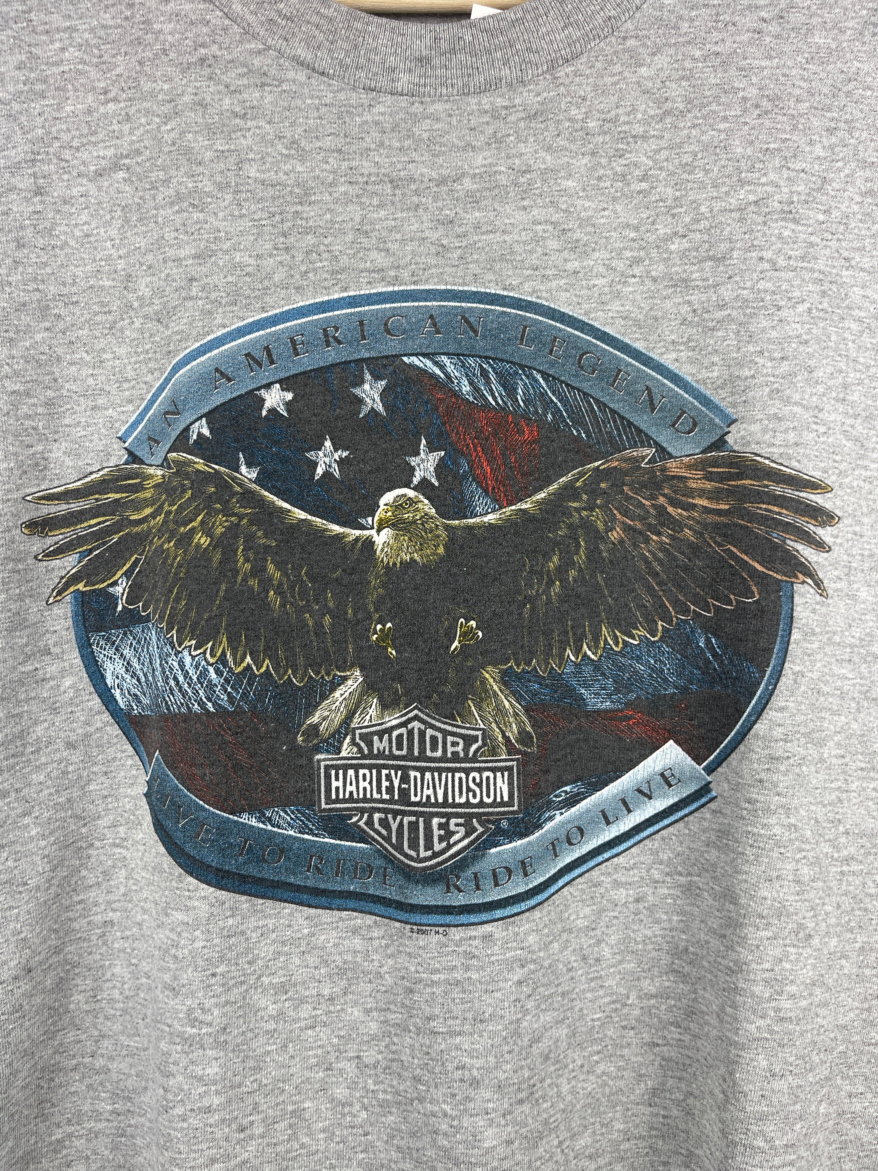 Vintage Harley Davidson Eagle Pennsylvania Grey Tank Top