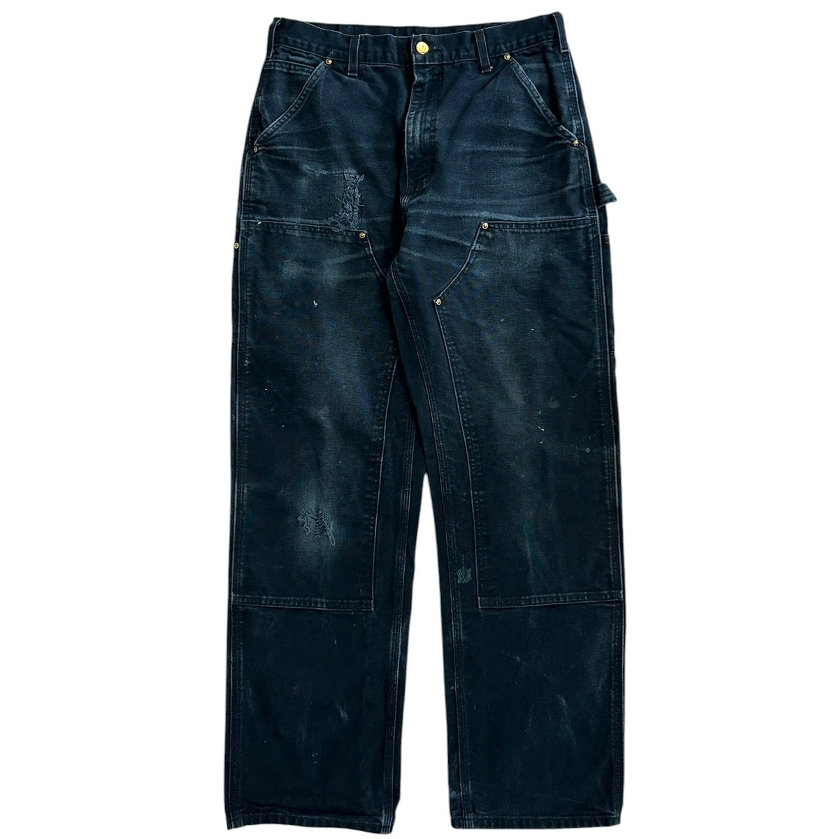 Vintage Carhartt Double Knee Thrashed Black Work Pants