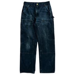 Vintage Carhartt Double Knee Thrashed Black Work Pants